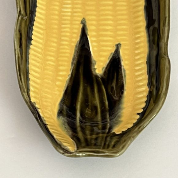 VINTAGE 4 Ceramic Yellow Corn On The Cob Dish Holder Cradle Made in Portugal - Picture 14 of 17